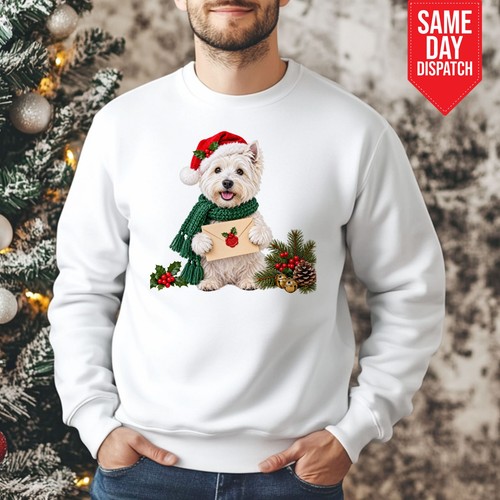Westie christmas jumper - westie,